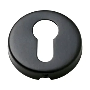2057 Escutcheon Sheet Brass Euro Matte Black D50xP10mm