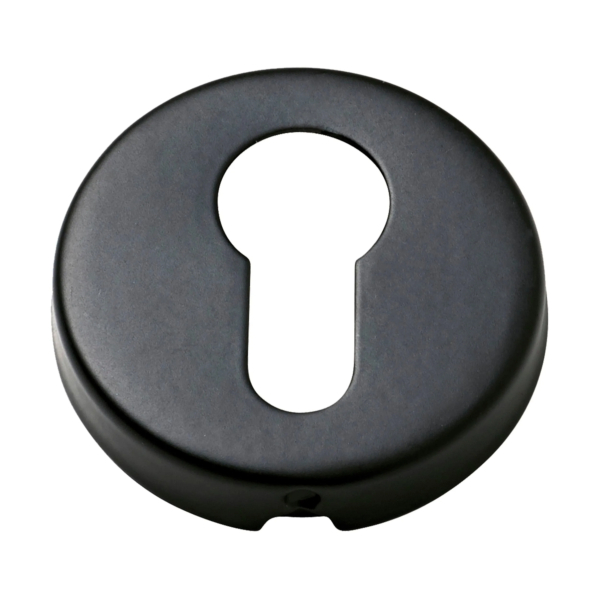 2057 Escutcheon Sheet Brass Euro Matte Black D50xP10mm