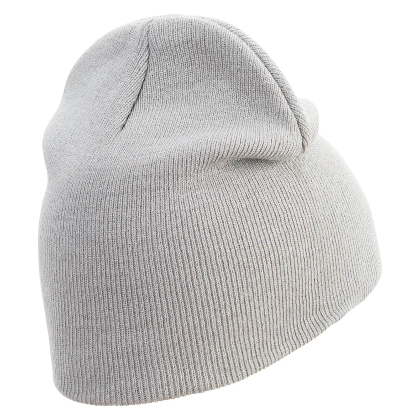 Alphabet C Embroidered 8 inch Acrylic Short Beanie