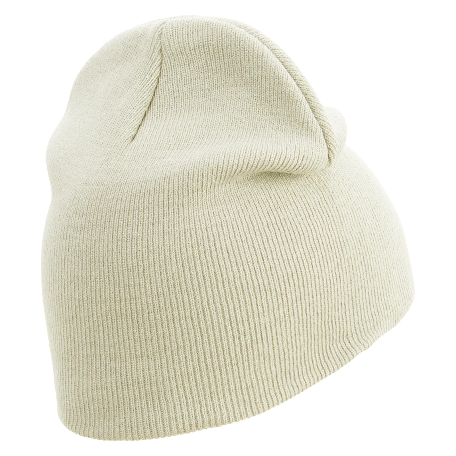 Alphabet C Embroidered 8 inch Acrylic Short Beanie