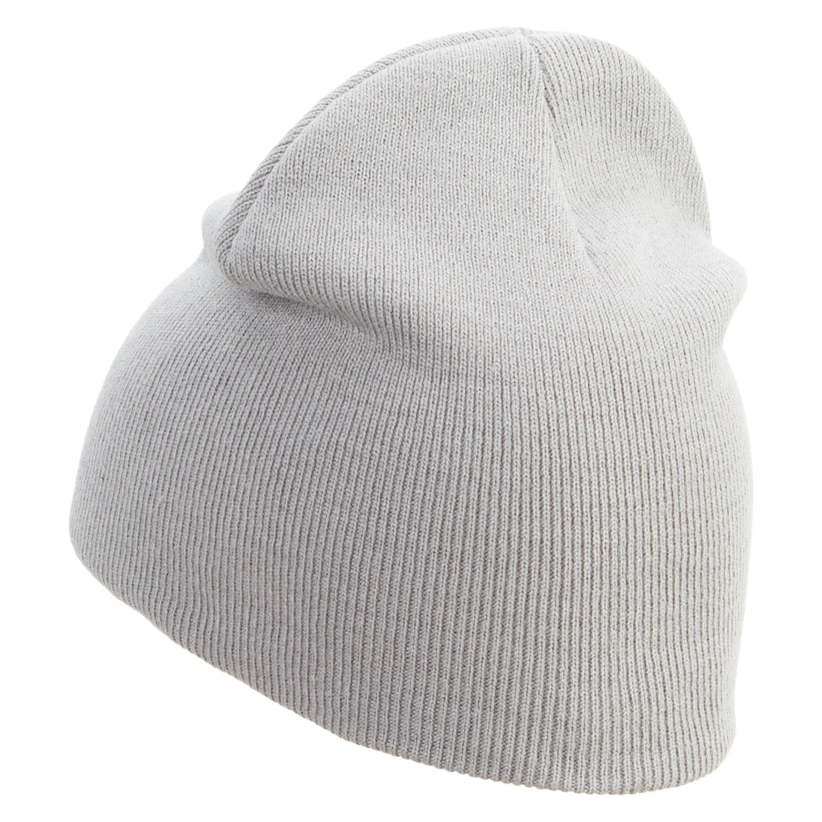 Alphabet C Embroidered 8 inch Acrylic Short Beanie