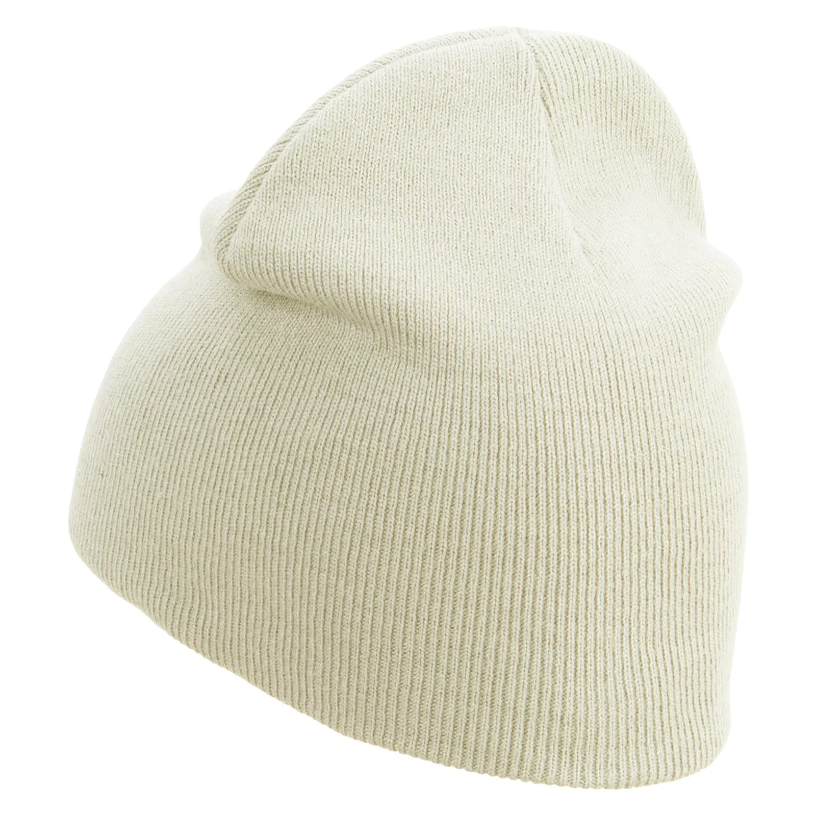 Alphabet C Embroidered 8 inch Acrylic Short Beanie