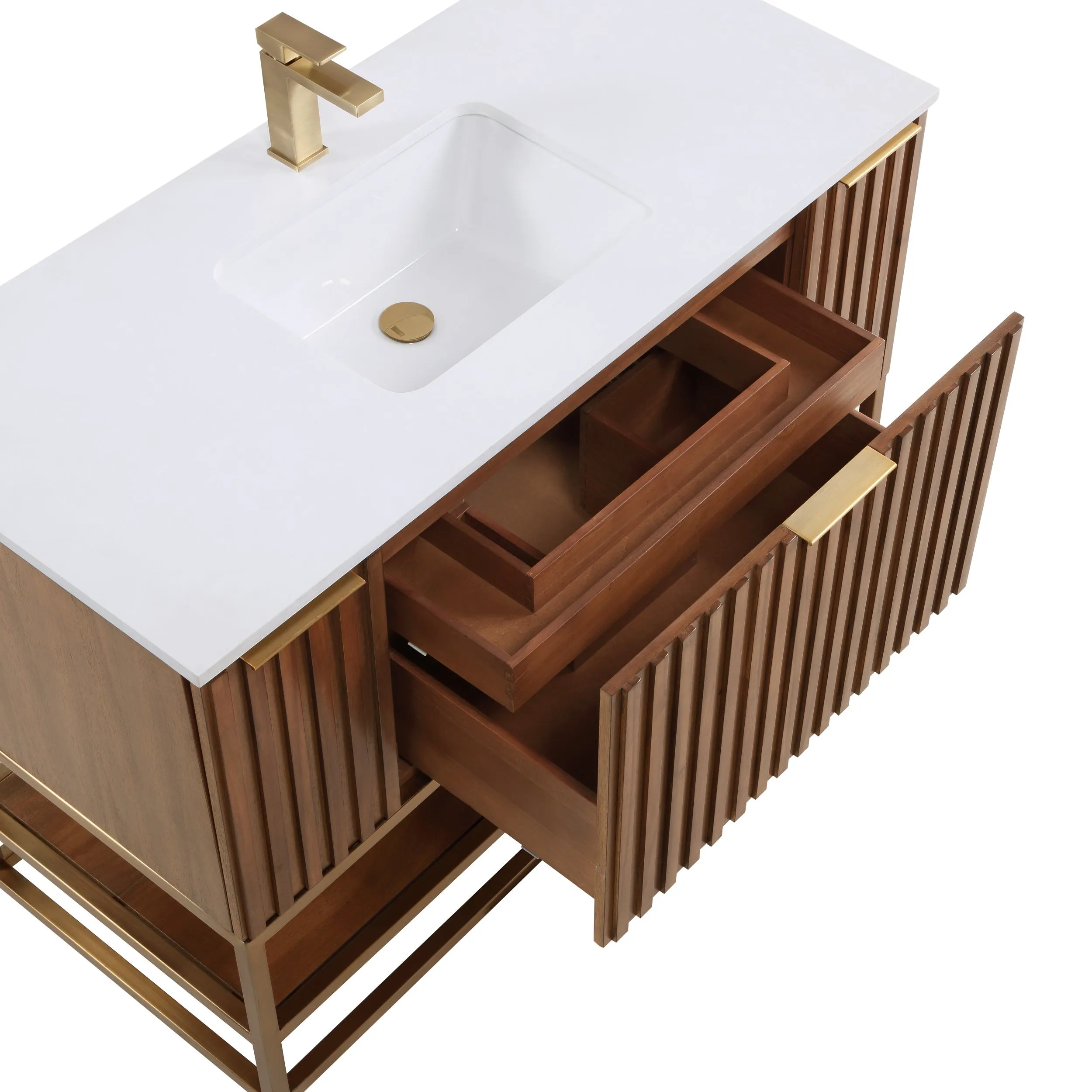 Bemma Terra 48 In. W X 22 In. D X 34 In. H Bath Vanity With Top