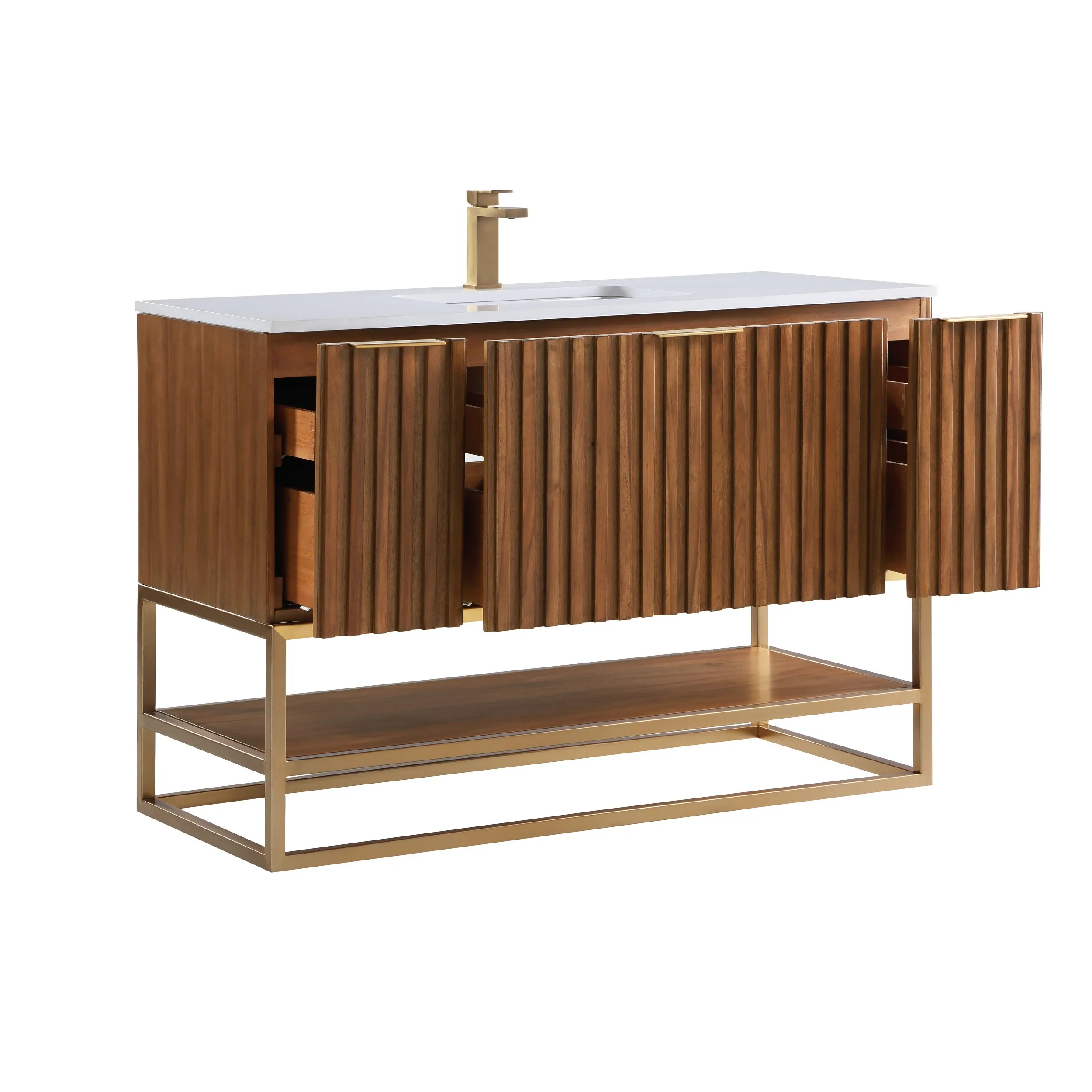 Bemma Terra 48 In. W X 22 In. D X 34 In. H Bath Vanity With Top
