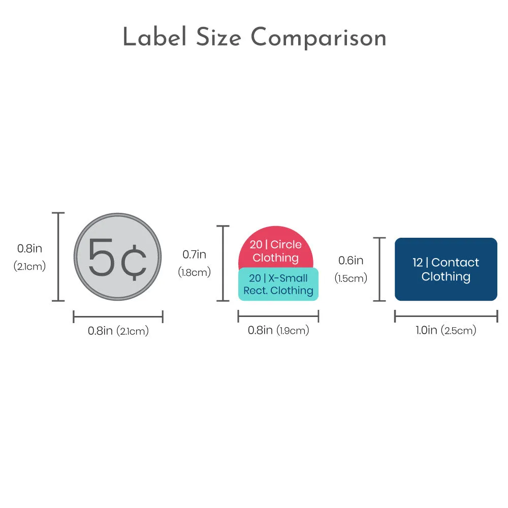 Blue Bird Clothing Labels Pack