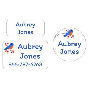 Blue Bird Clothing Labels Pack