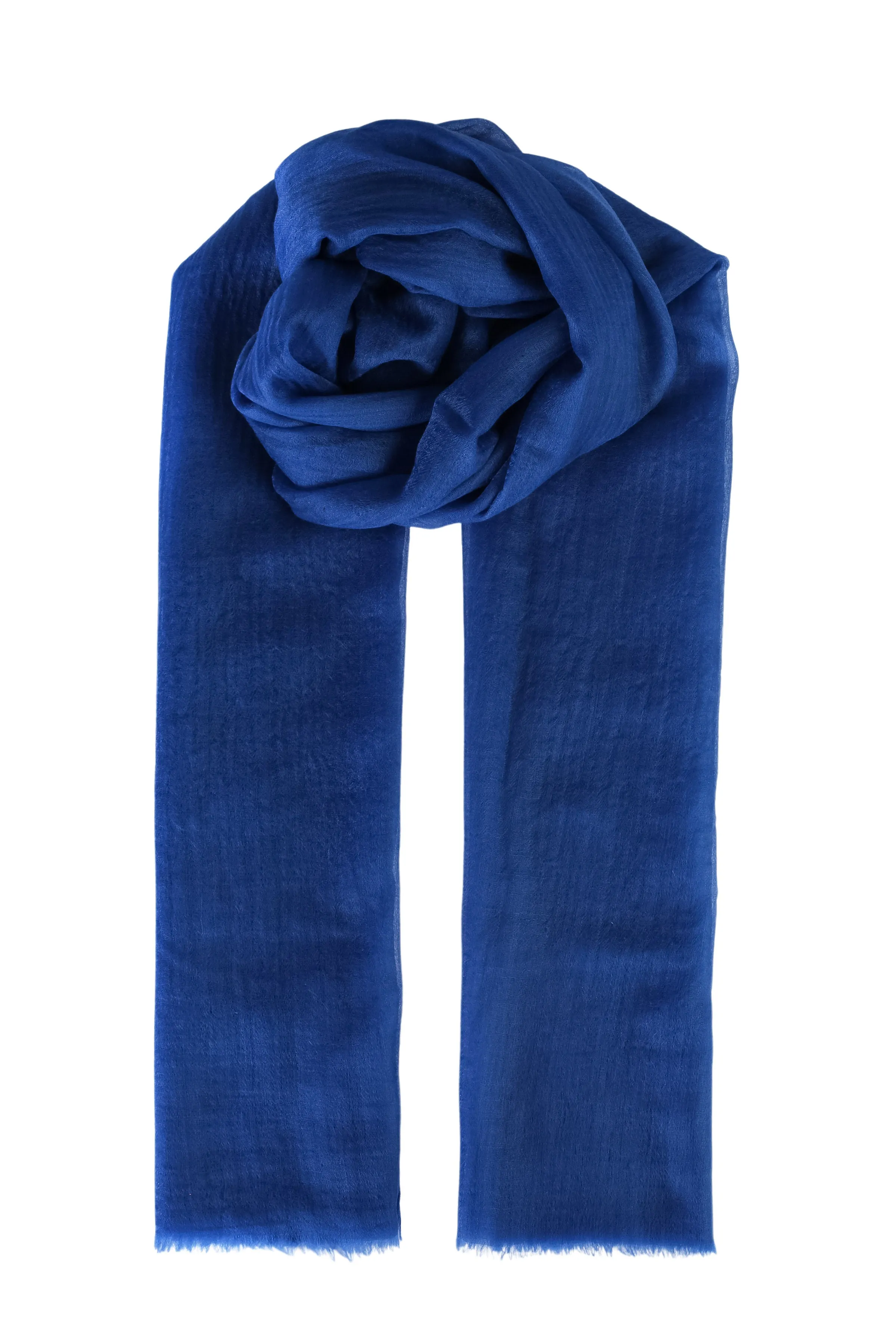 Blue Larissa Pure Cashmere Shawl 100x230 cm