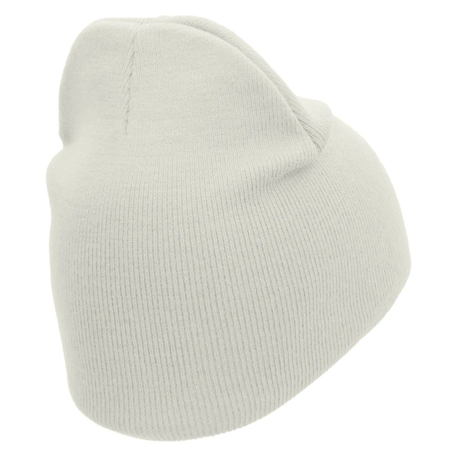 Cheetah Face Embroidered 8 inch Acrylic Short Blank Beanie