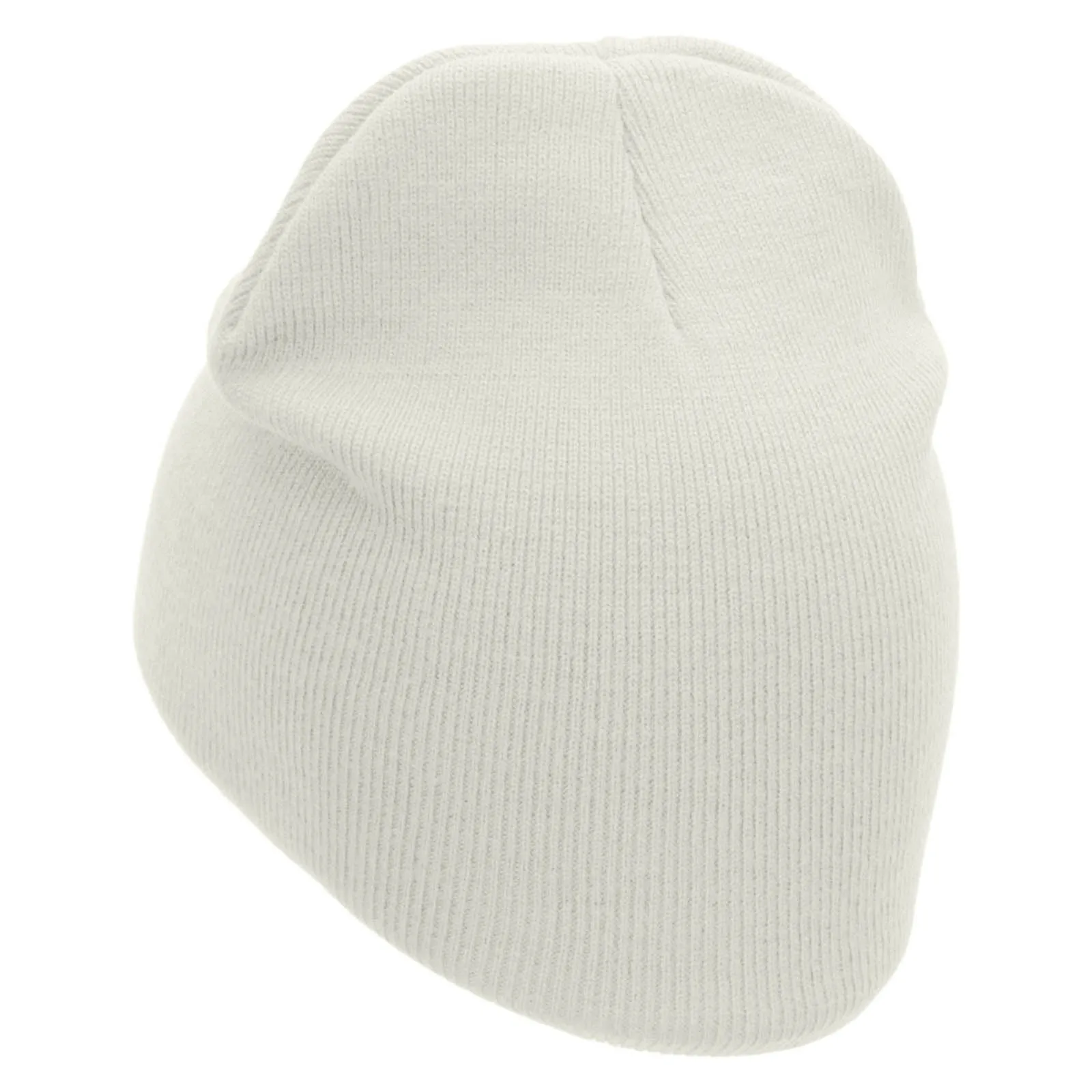 Cheetah Face Embroidered 8 inch Acrylic Short Blank Beanie