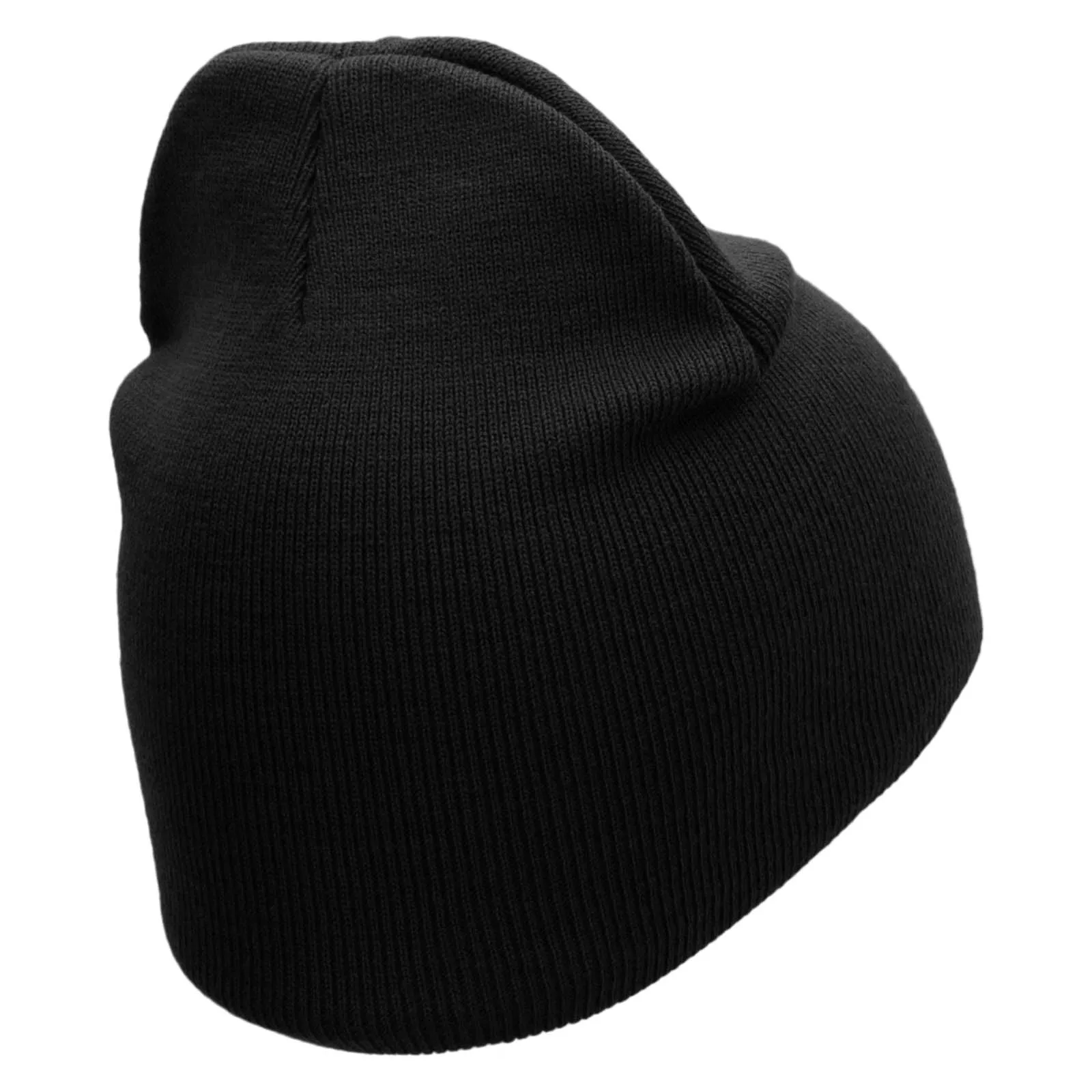 Cheetah Face Embroidered 8 inch Acrylic Short Blank Beanie