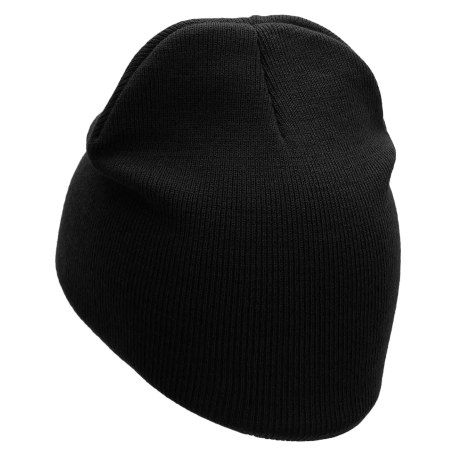 Cheetah Face Embroidered 8 inch Acrylic Short Blank Beanie
