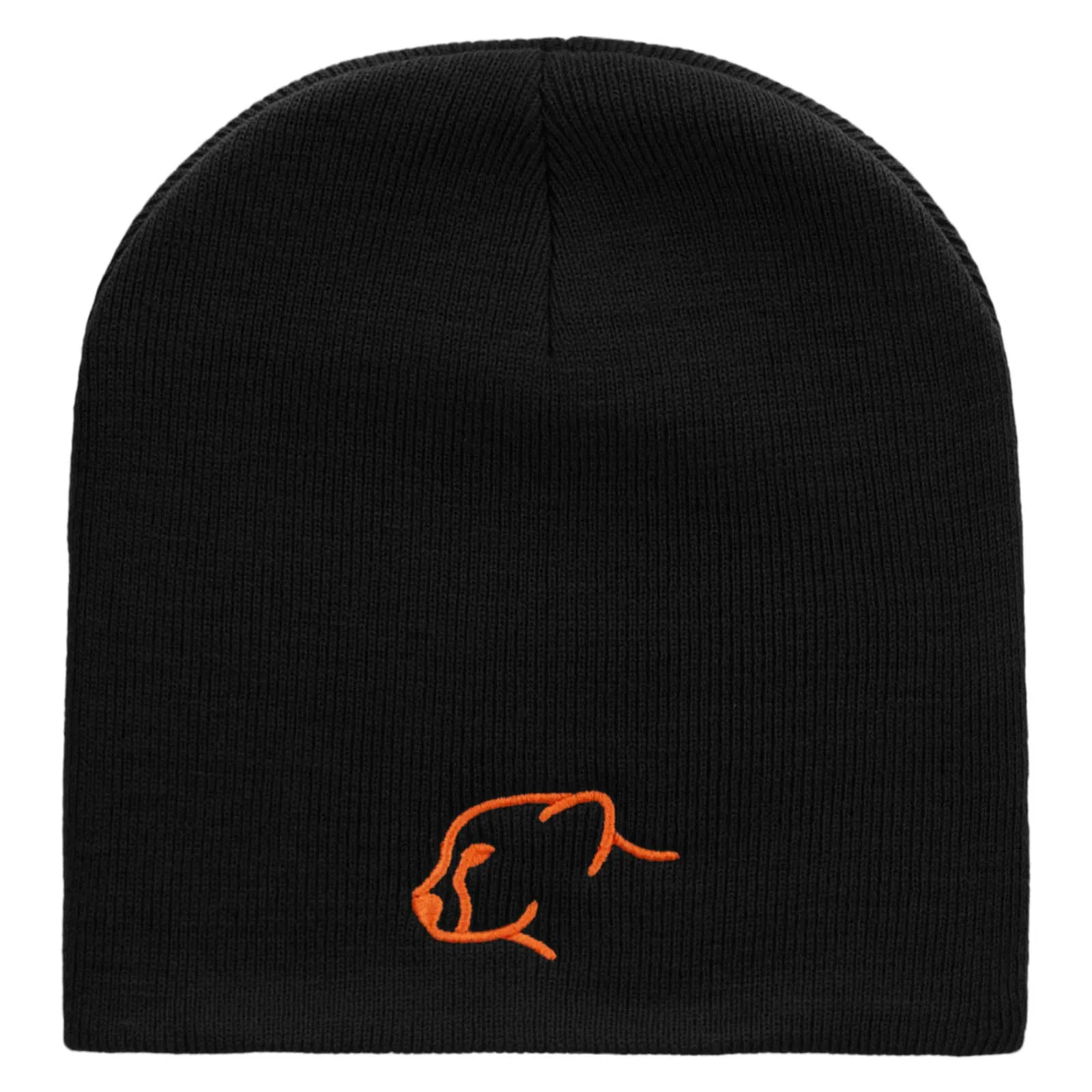 Cheetah Face Embroidered 8 inch Acrylic Short Blank Beanie