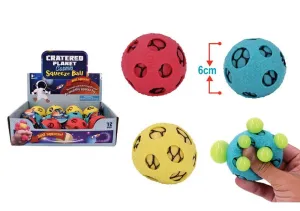 Cratered Planet Cosmic Squeeze Ball Assorted Styles