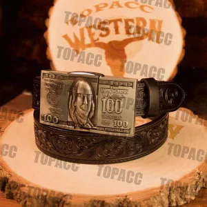 Dollar Buckle - Black Belt