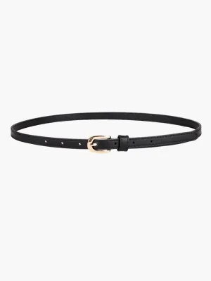 Esmarie – Matte black finish – Leather belt