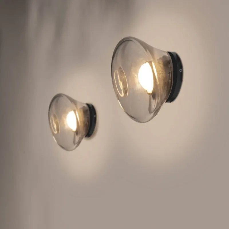 Italian Organic Glass Wall Light