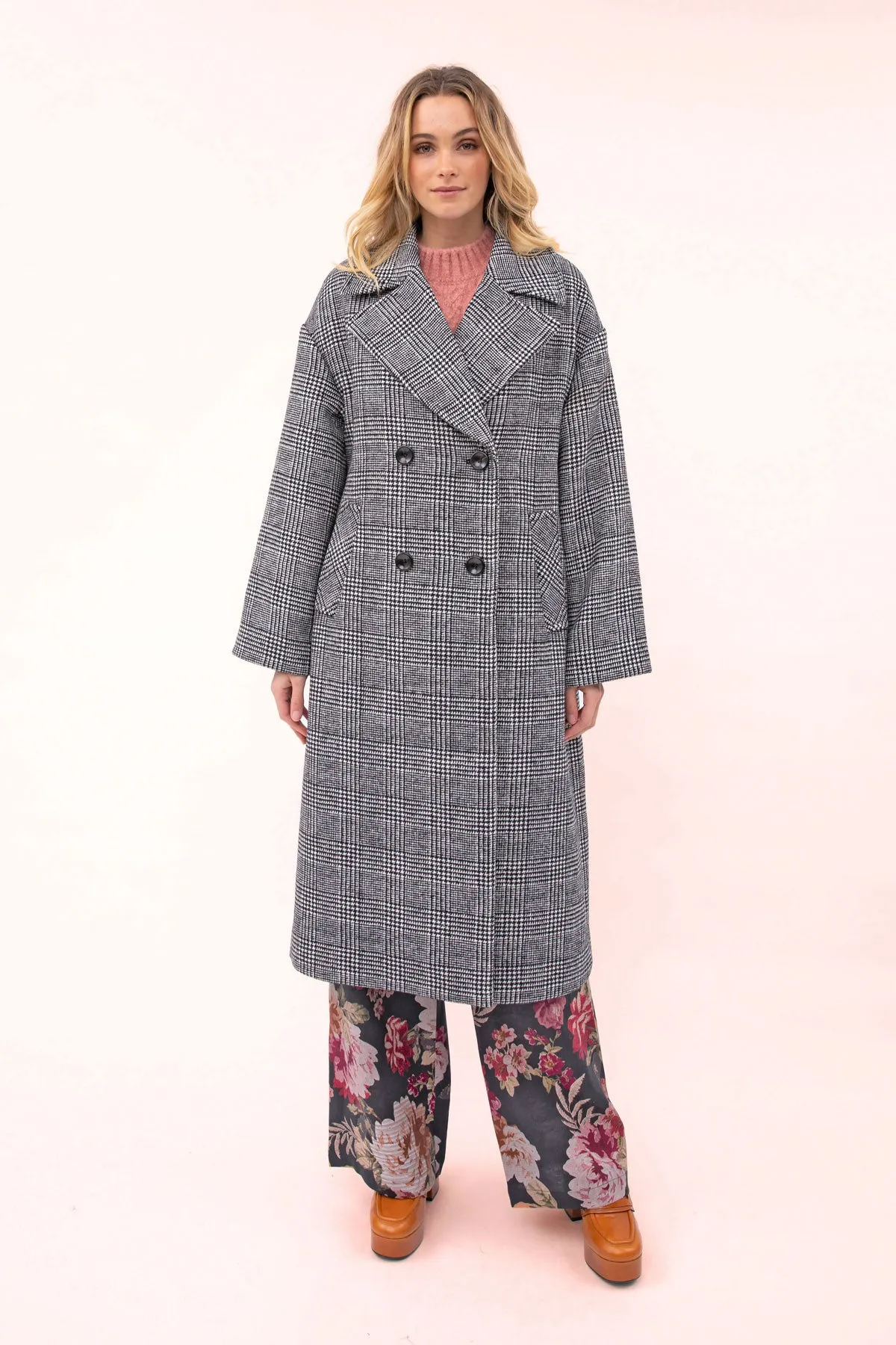 Julia Check Coat
