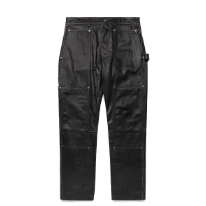 LEATHER CARPENTER PANTS