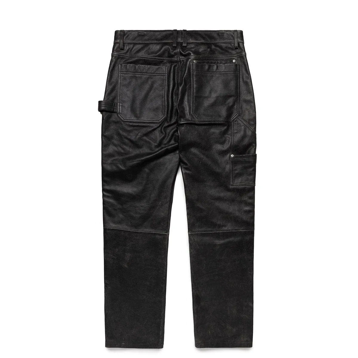 LEATHER CARPENTER PANTS