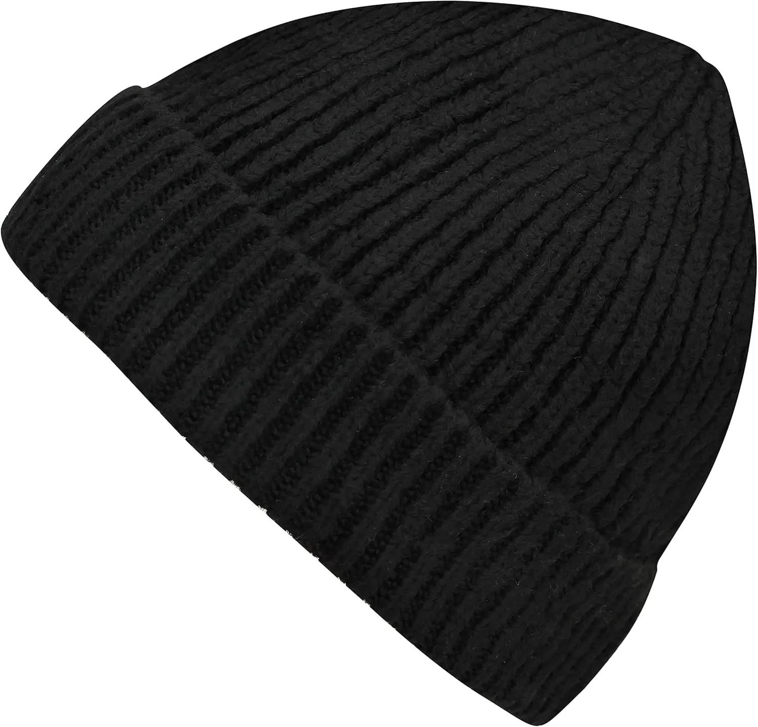 Lilax Rib Knit Women and Men's Beanie, Soft and Warm Cuff Winter Beanie Hat