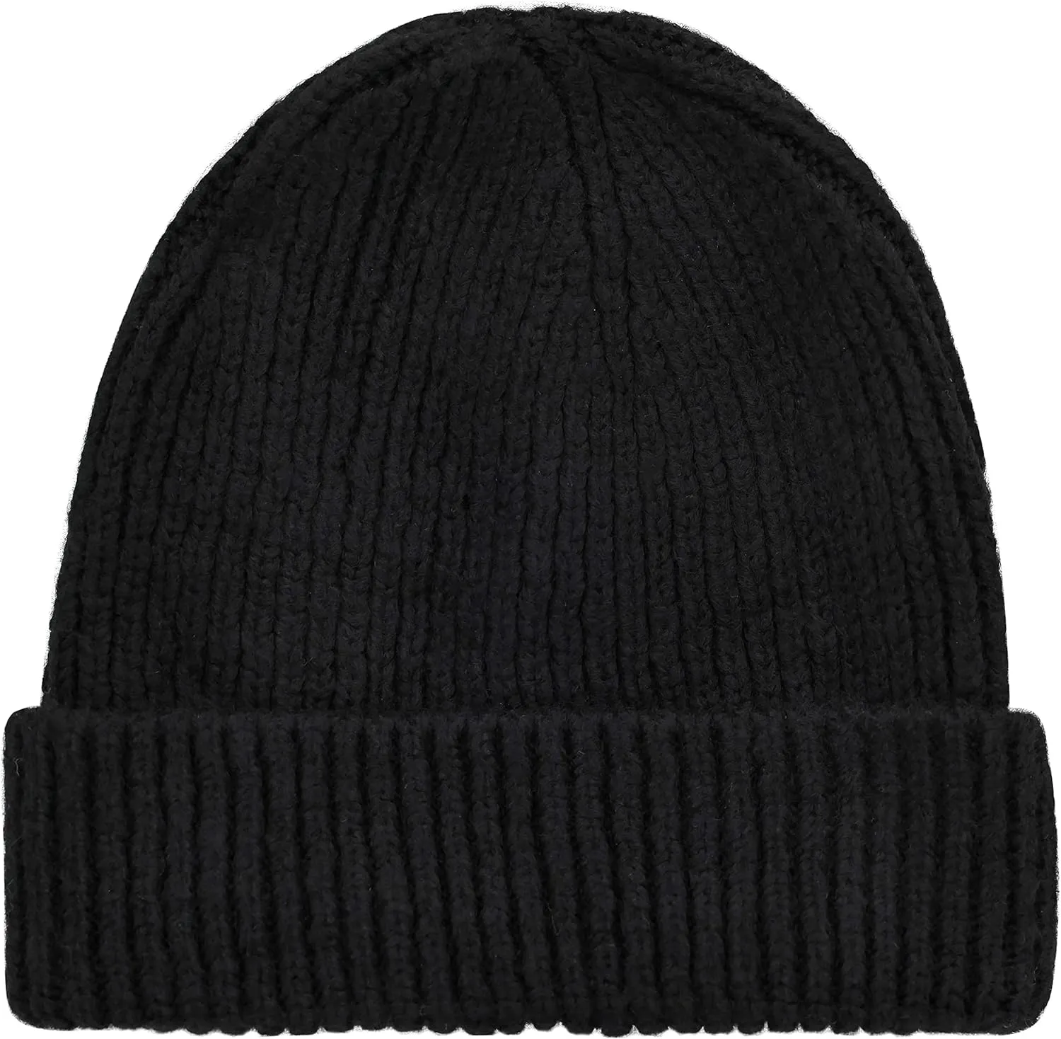 Lilax Rib Knit Women and Men's Beanie, Soft and Warm Cuff Winter Beanie Hat