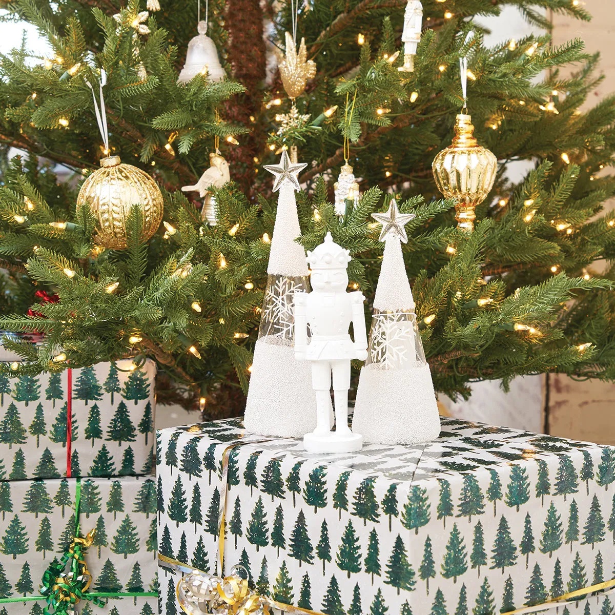 Medium White Nutcracker Figurine