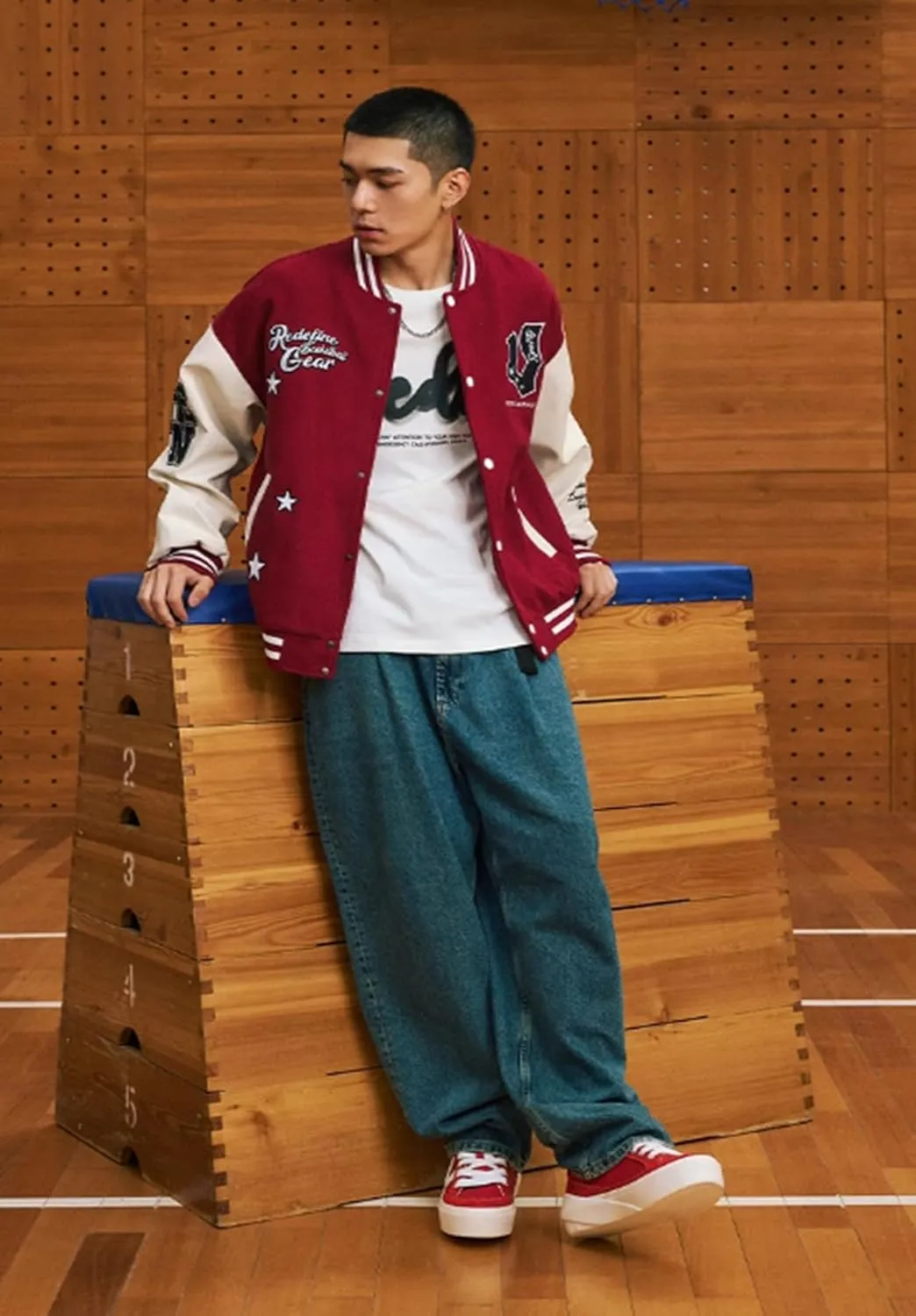 Men's Varsity Jacket Baseball Jacket Vintage Sweatshirt Casual Streetwear Embroidery Coats Women