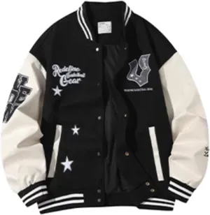 Men's Varsity Jacket Baseball Jacket Vintage Sweatshirt Casual Streetwear Embroidery Coats Women