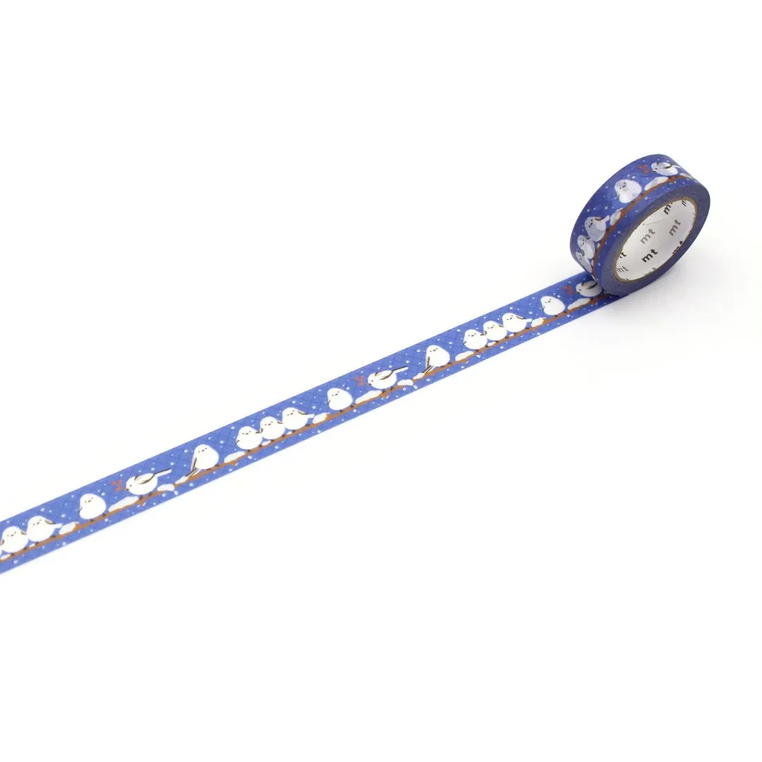 MT EX Washi Tape - Long-Tailed Tit Winter