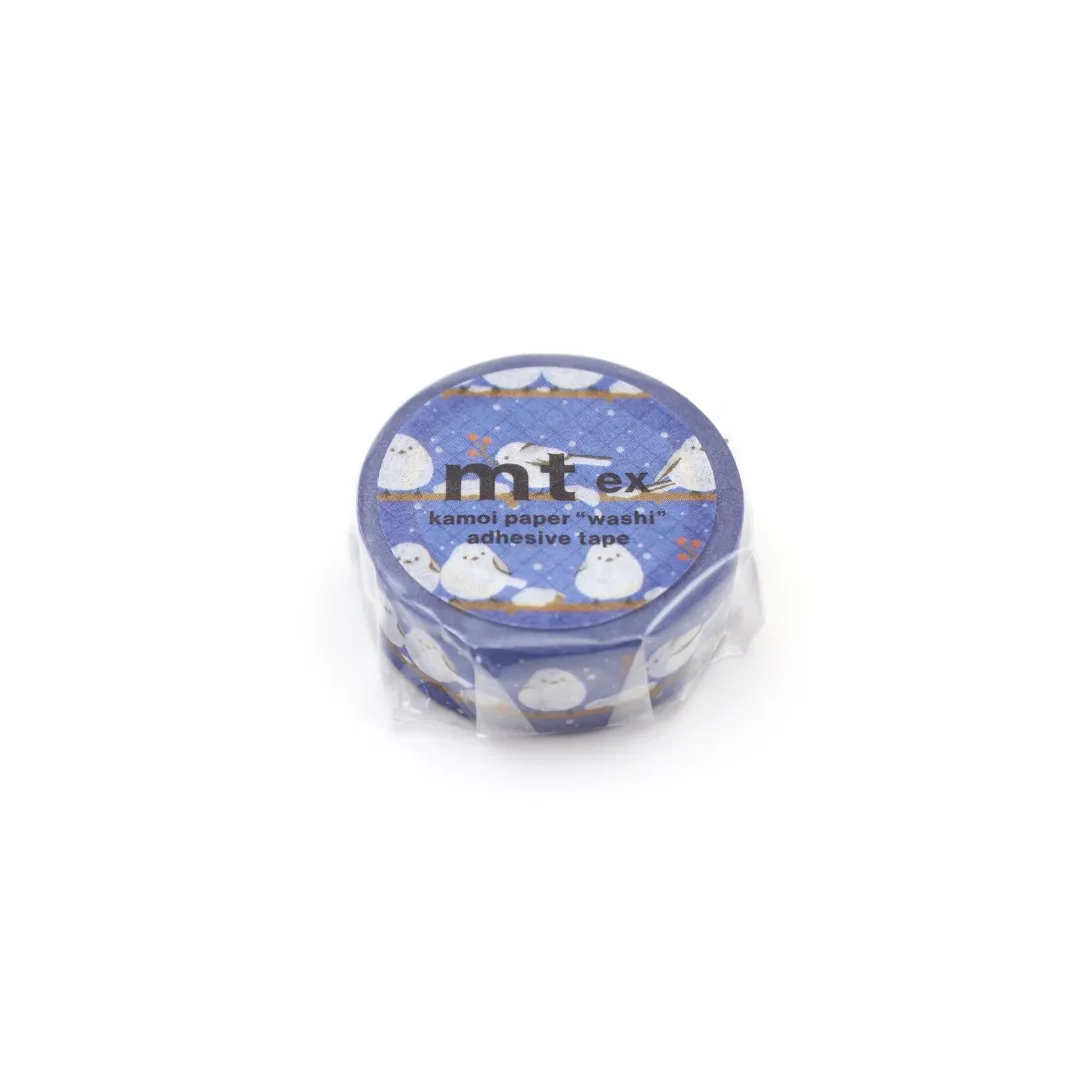 MT EX Washi Tape - Long-Tailed Tit Winter