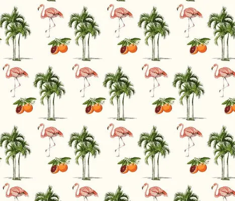 Palm Beach Chic Wallpaper - Blue White