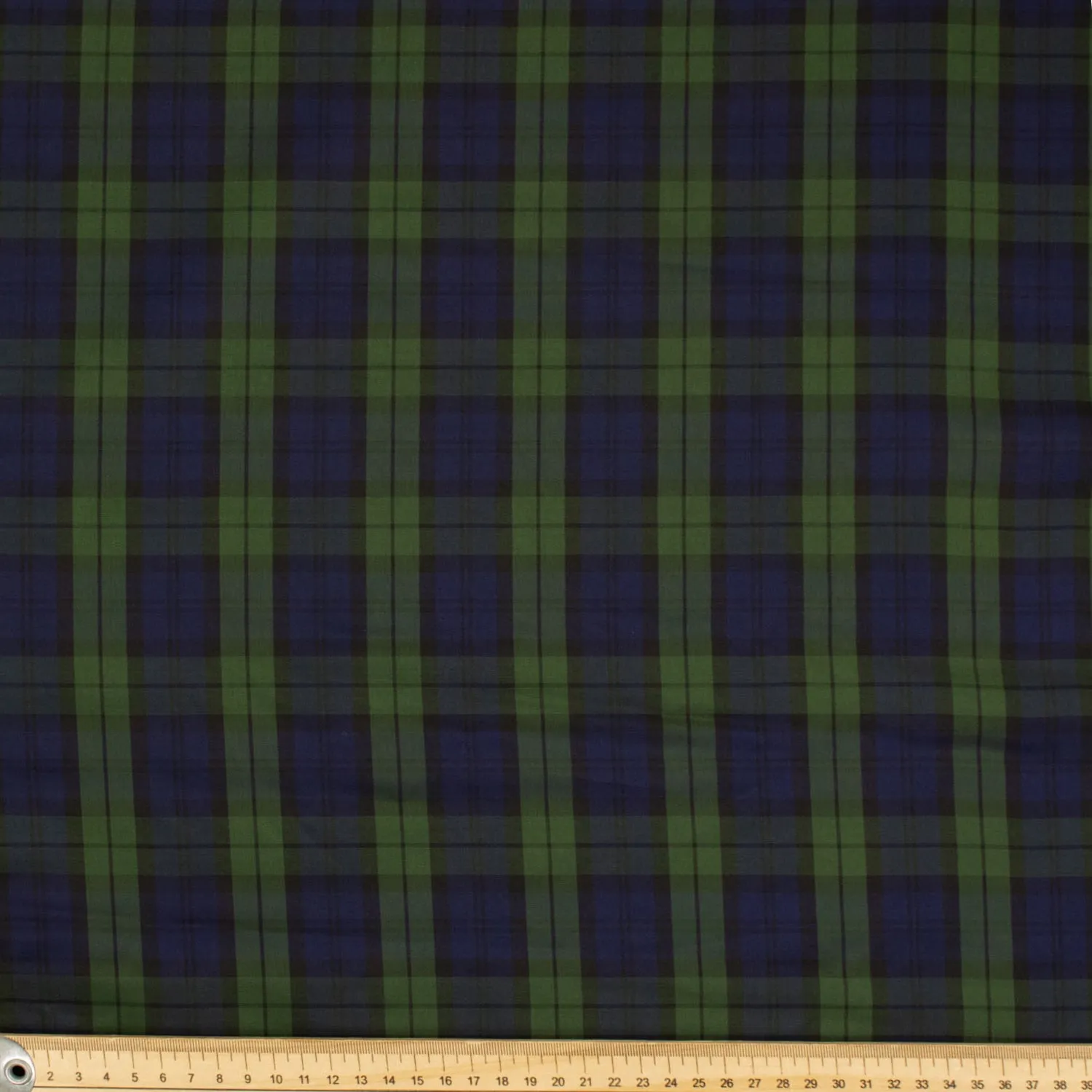 Printed Lining Design-14 Green & Navy Checks
