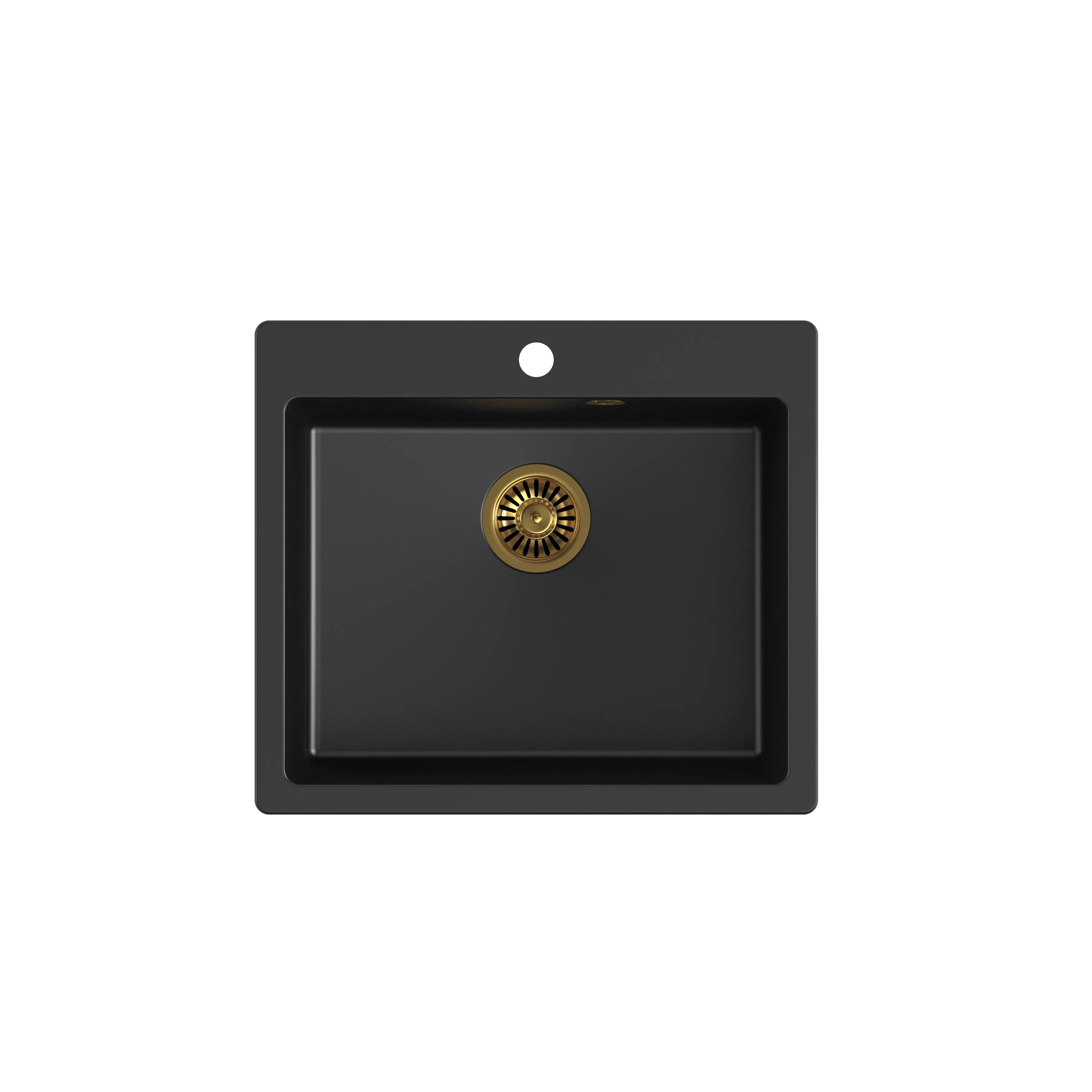 Quadron Morgan 110 Pure Black topmount sink, Mix and Match