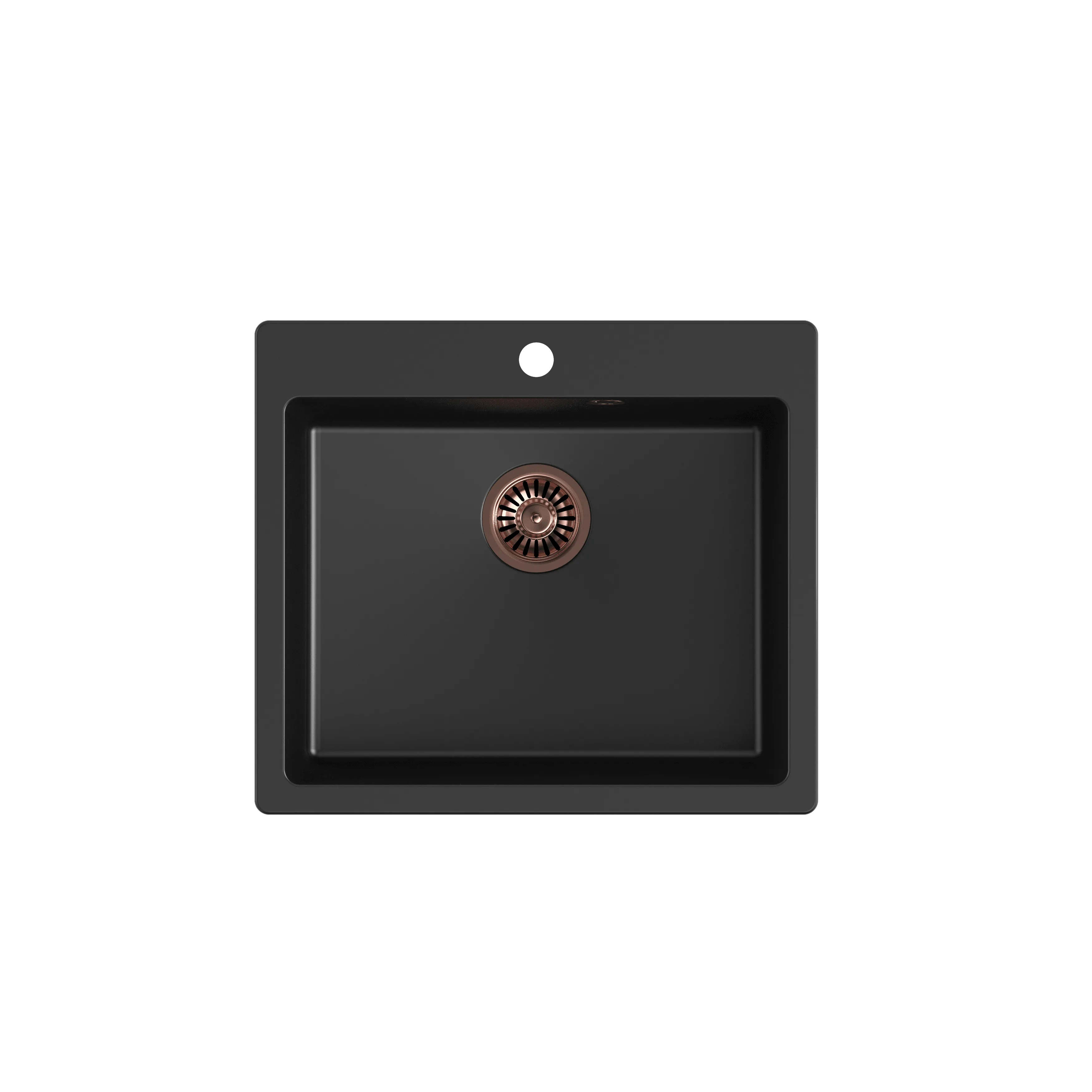 Quadron Morgan 110 Pure Black topmount sink, Mix and Match