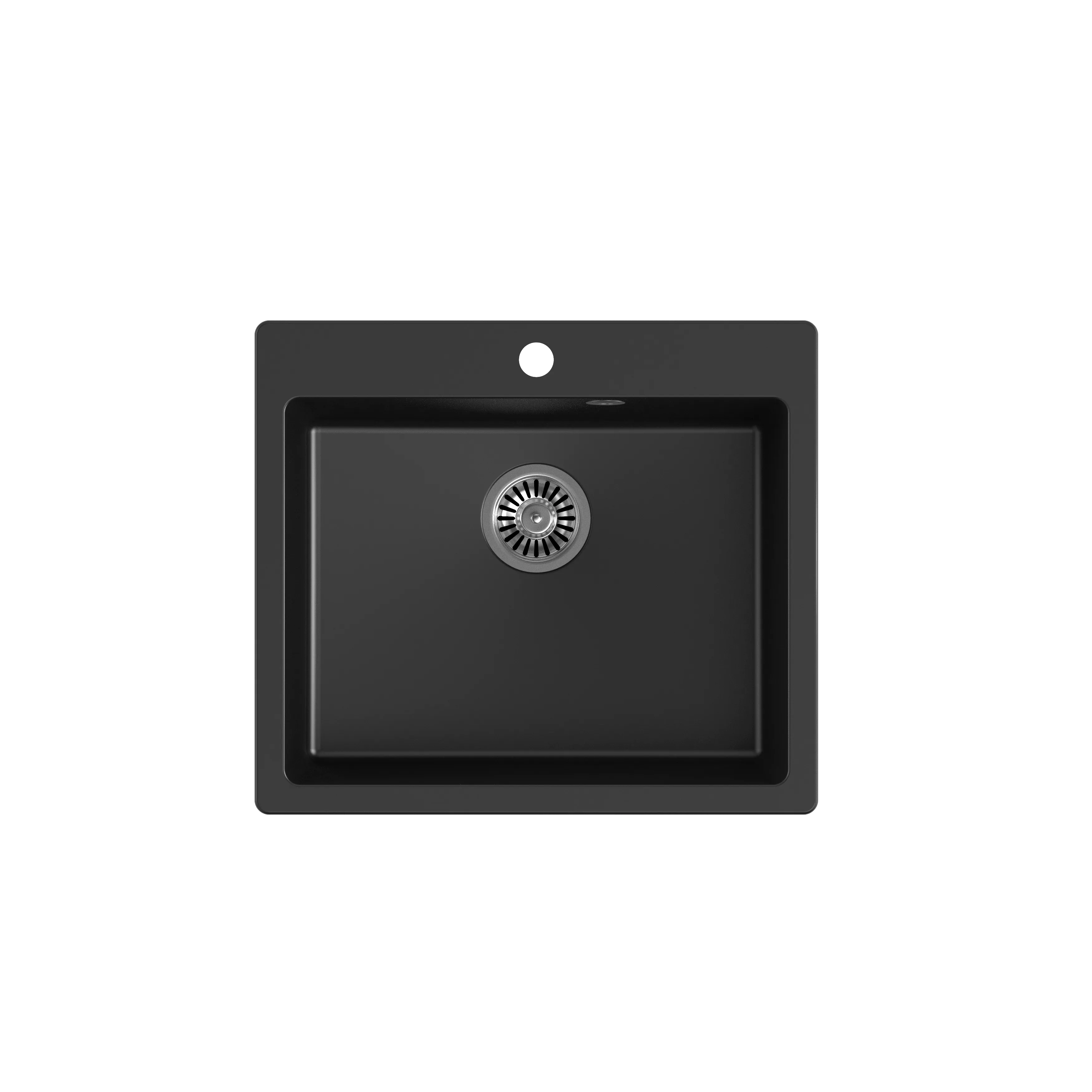 Quadron Morgan 110 Pure Black topmount sink, Mix and Match