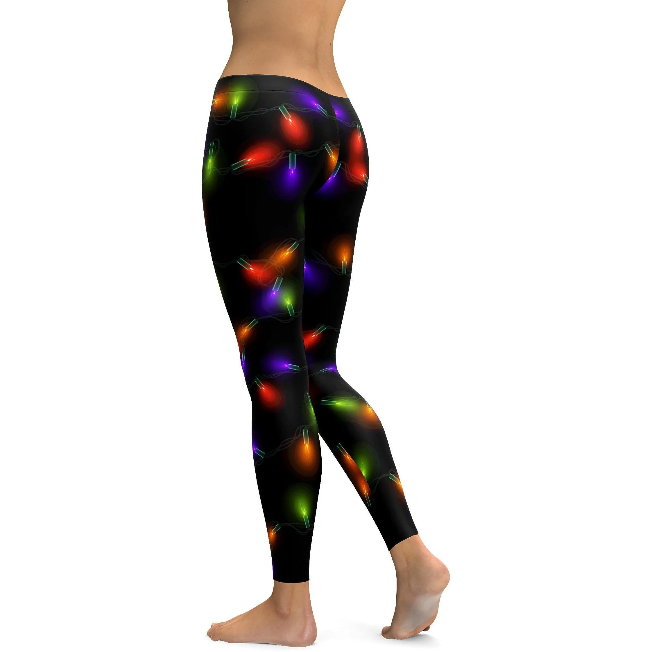 Small Christmas Lights Leggings