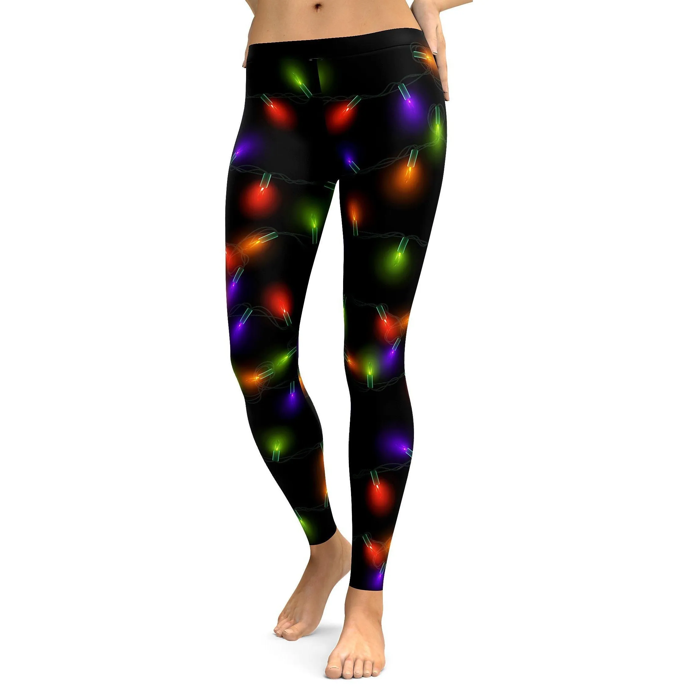 Small Christmas Lights Leggings