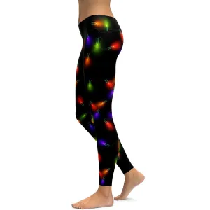 Small Christmas Lights Leggings