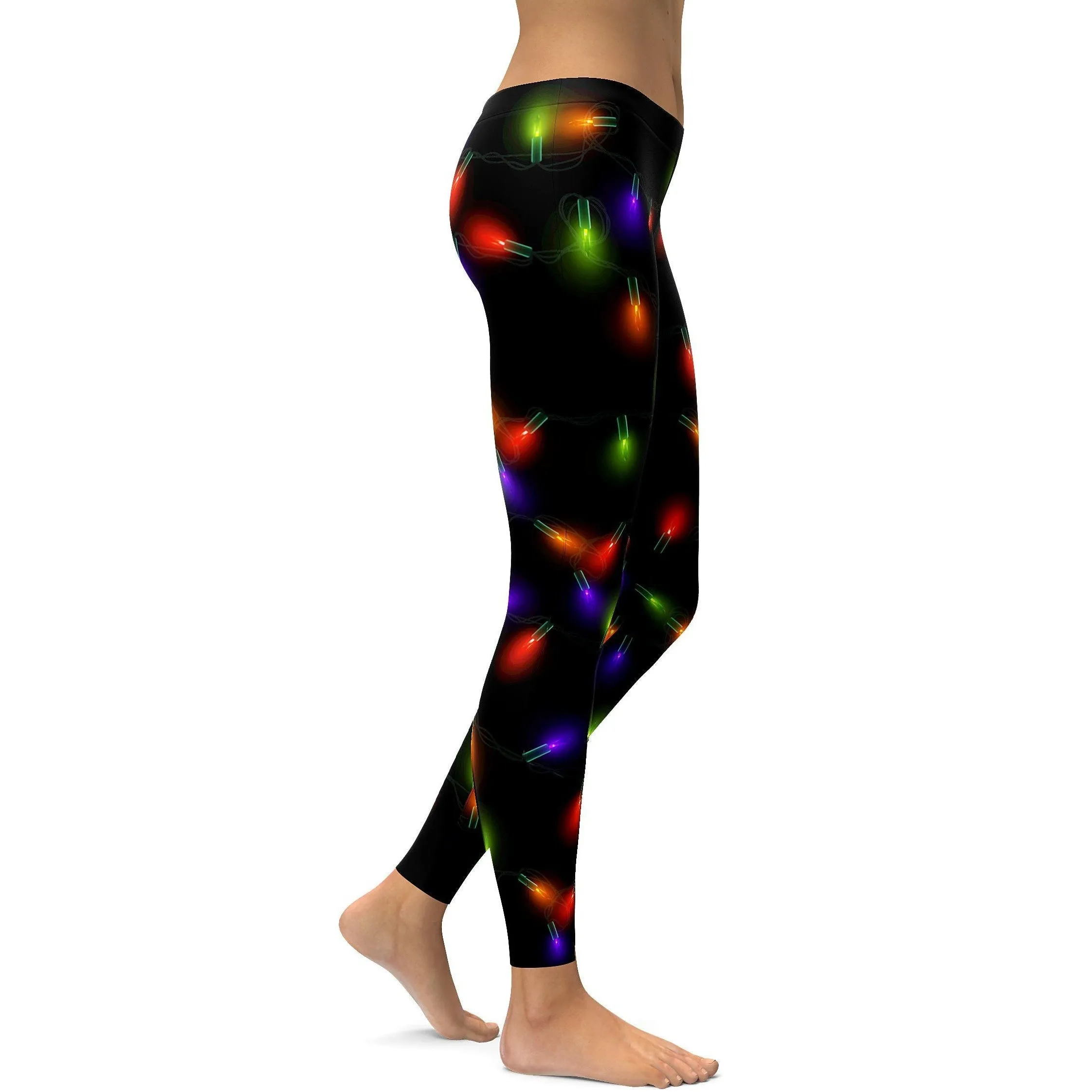 Small Christmas Lights Leggings
