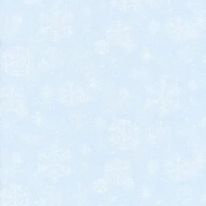 Snowy Woods - Snowflake Light Blue Yardage