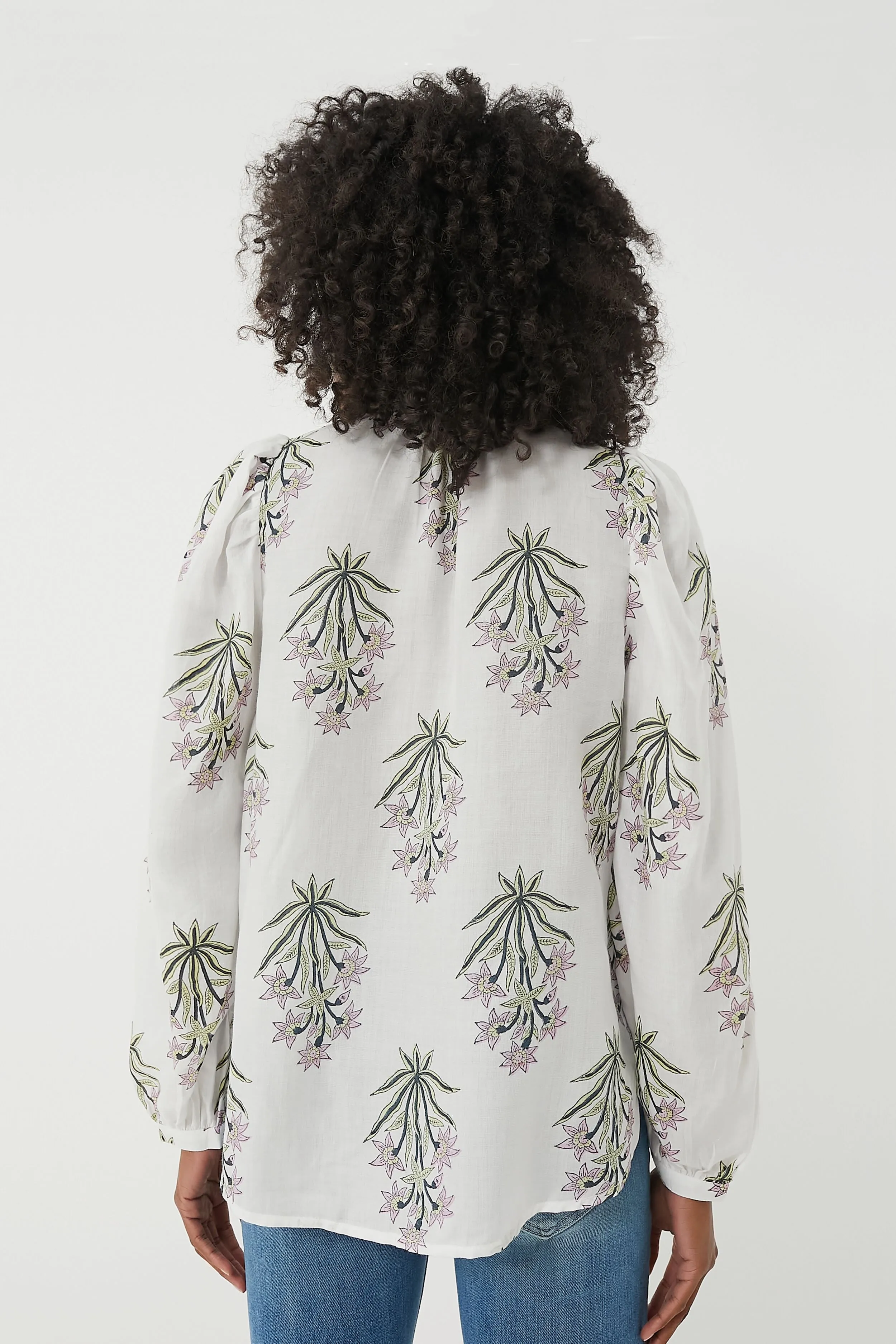 White Winter Lily Annabel Shirt