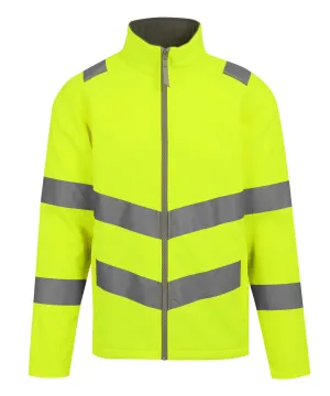Yellow - Hi-vis Pro contract Ablaze 2-layer softshell